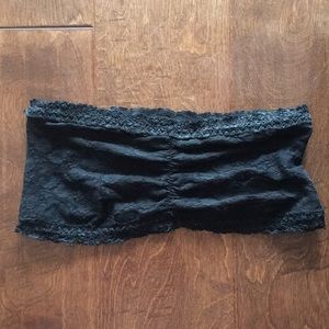 Sparkle and Fade black lace bandeau